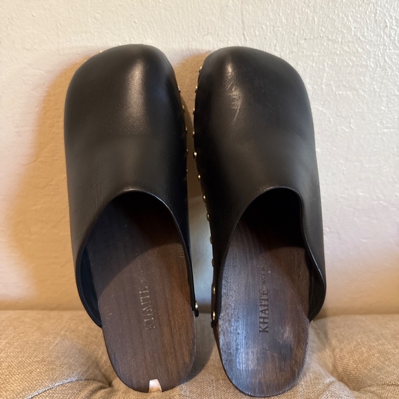 KHAITE Lucca Studded Leather Clogs in Size 37 - Picture 5 of 6